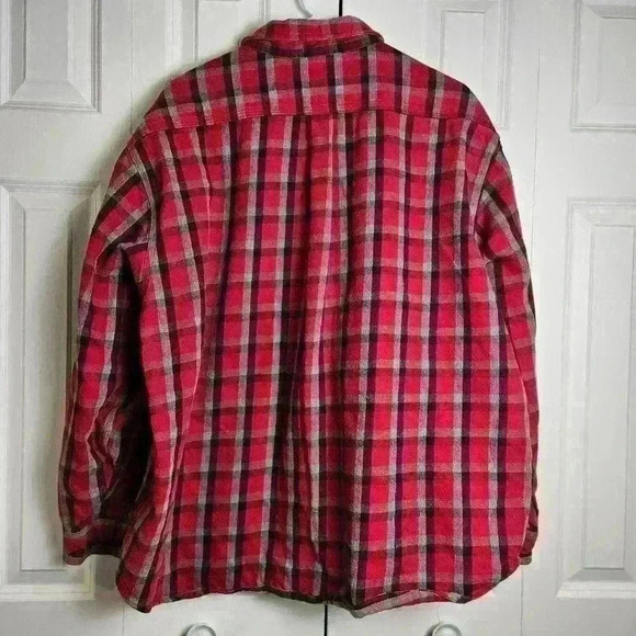 Carhartt Men's Red Plaid Heavyweight Shirt/Jacket/Shacket XXL Outerwear/Workwear - Picture 4 of 6
